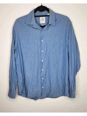 Ben Shermam Tailoring Long Sleeve Button Down Shirt Size 16.5  Tailored Slim Fit